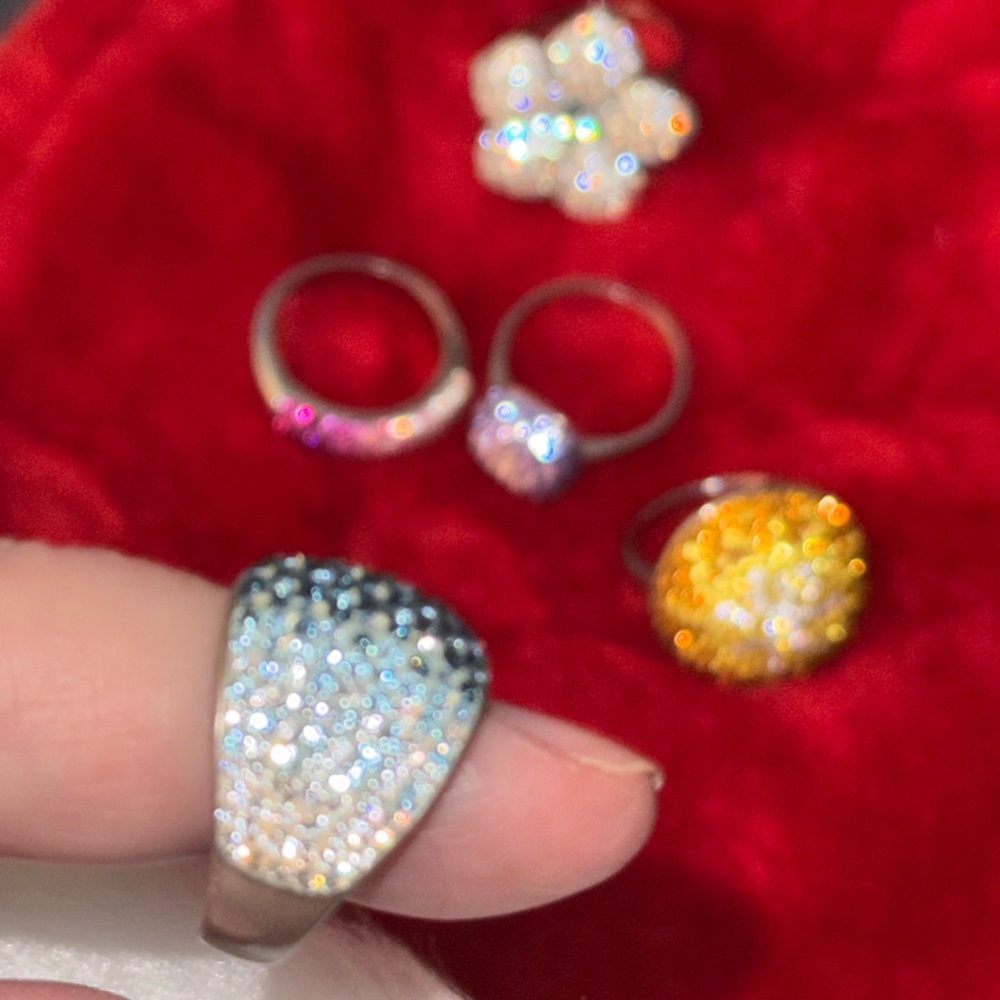 Elegant Silver and Gold Women's Ring Set
Total of 5 rings all size 10 one price - Picture 5 of 15